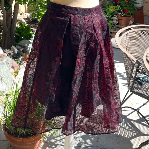 Aqua Skirts New Mid Length Flared Skirt Poshmark